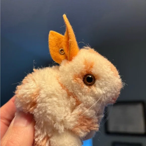 Steiff Orange and White Bunny Toy collectible - Picture 9 of 10
